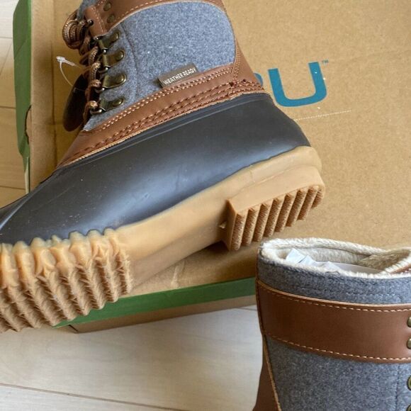 JBU by Jambu Women's Calgary Water Resistant Mid Duck Boots Tan Gray Size 6 NWT - Picture 3 of 5